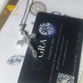 Hip Hop Cross Pendant Moissanite Vvs 925 Silver D Color Baguette Cut Moissanite Diamond Cross Pendant with Silver Chian