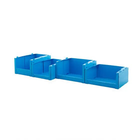 Euro Stacking Containers Heavy Duty Warehouse Bins-Recyclable Waterproof Reusable for Tea Champagne & Beer Storage