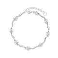 Women's Gifts Luxury Bracelet Zircon  925 Silver Bracelet Fine Jewelry Lucky Butterfly Bracelet for Women