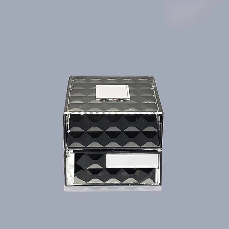 15g 30g 50g in Stock Empty Black Acrylic Cosmetic Cream Jars 40ml 60ml 100ml Square Lotion Bottles with Plastic Cap