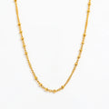 Fenny 18K Gold Plated Versatile Simple Chain Beads Necklace Tarnish Free&No Fade Stainless Steel Jewelry Wholesale