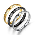 Teenage Encouragement Words Relationship Ring Graduation Motivational Cheer Keep Going Stainless Steel Thumb Ring