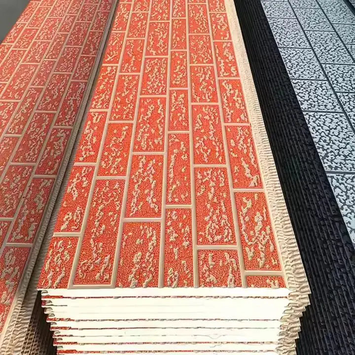 Fireproof 25mm Pu Polyurethane Roofing Sheets Prefabricated House Price Sandwich Panel