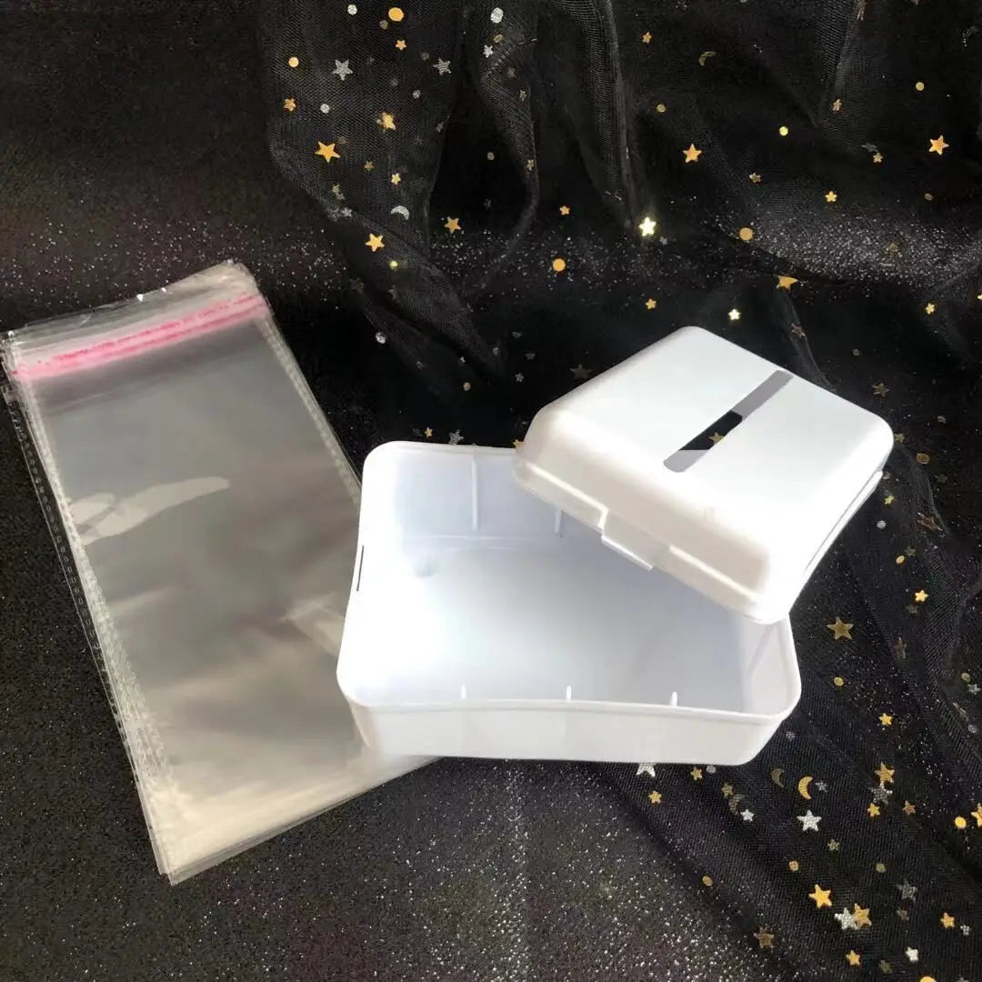 Wholesale custom cake accessory plastic white money box