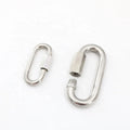 Stainless Steel Screw Lock Climbing Gear Carabiner Quick Links Safety Snap Hook Chain Connecting Ring