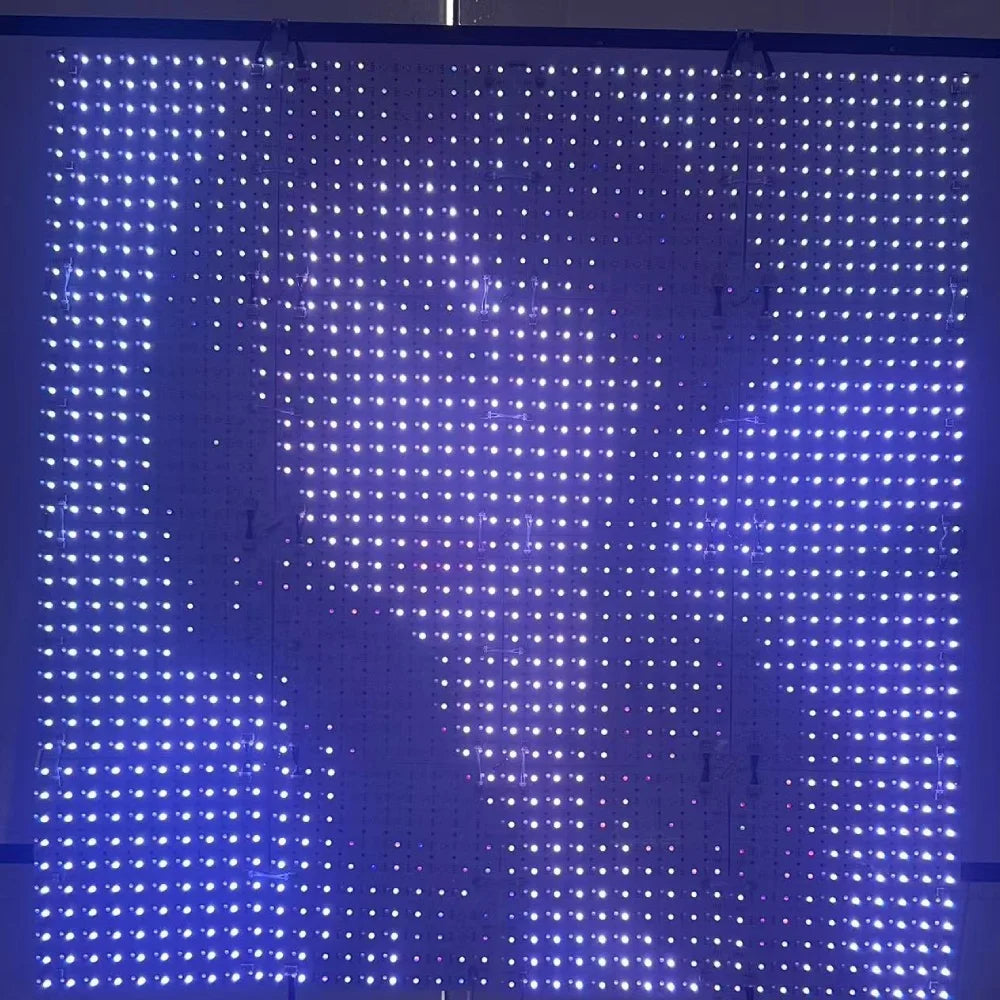 Programmable Addressable Flexible Soft LED Panel Sheets DC12V 13W RGB 100Pixels SMD5050 Colorful 250*250mm Backlights LED Sheet MegaBDM