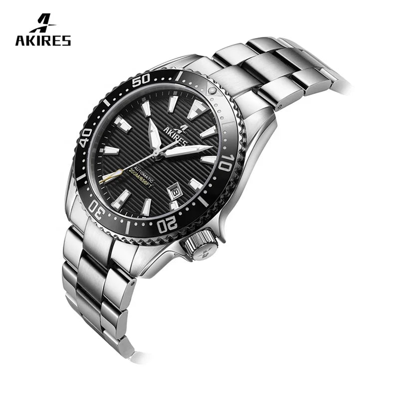 Divers Watch Automatic 200M Waterproof NH35 Automatic Movement Sapphire Glass Solid Back Diving Watch for Men