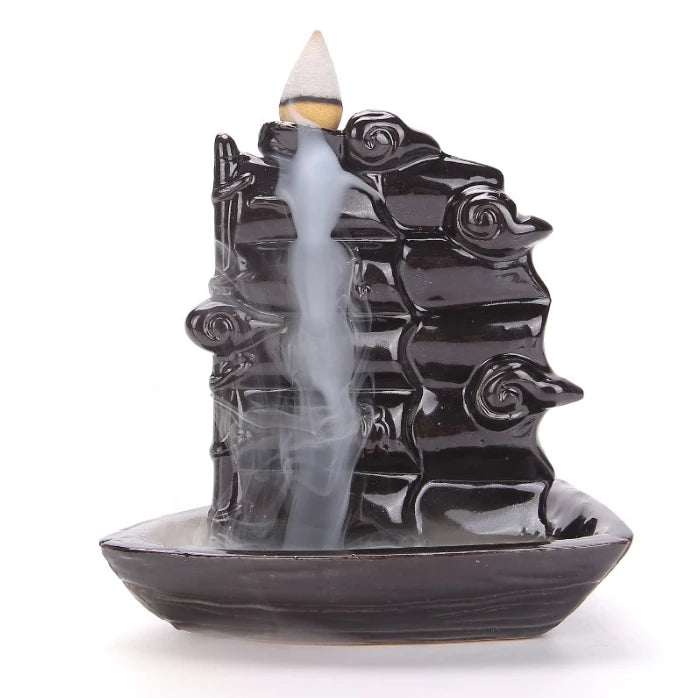 Factory Home Office Decoration Cheap Incense Waterfall Backflow Incense Burner Incense Holder
