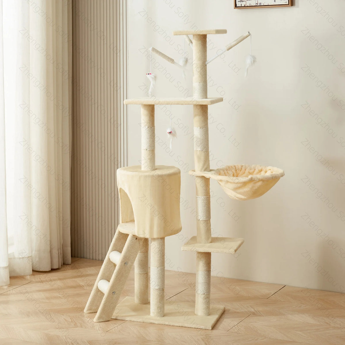 Wholesale Pet Toy Plush Animal Wholesale Luxury Large cat Tree Tower House Scratcher Climbing Pet cat Tree cat Tree Tower