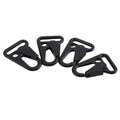 Outdoor Chrome Hook Buckle Olecranon Keychain Clasp Tactical Spring Carabiner Webbing Gun Strap Sling Snap EDC Gear Black Finish