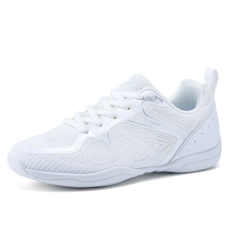 Youth Girls Cheer Shoes White Cheerleading Dance Shoes Athletic Training Tennis Walking Competition Sneakers MegaBDM