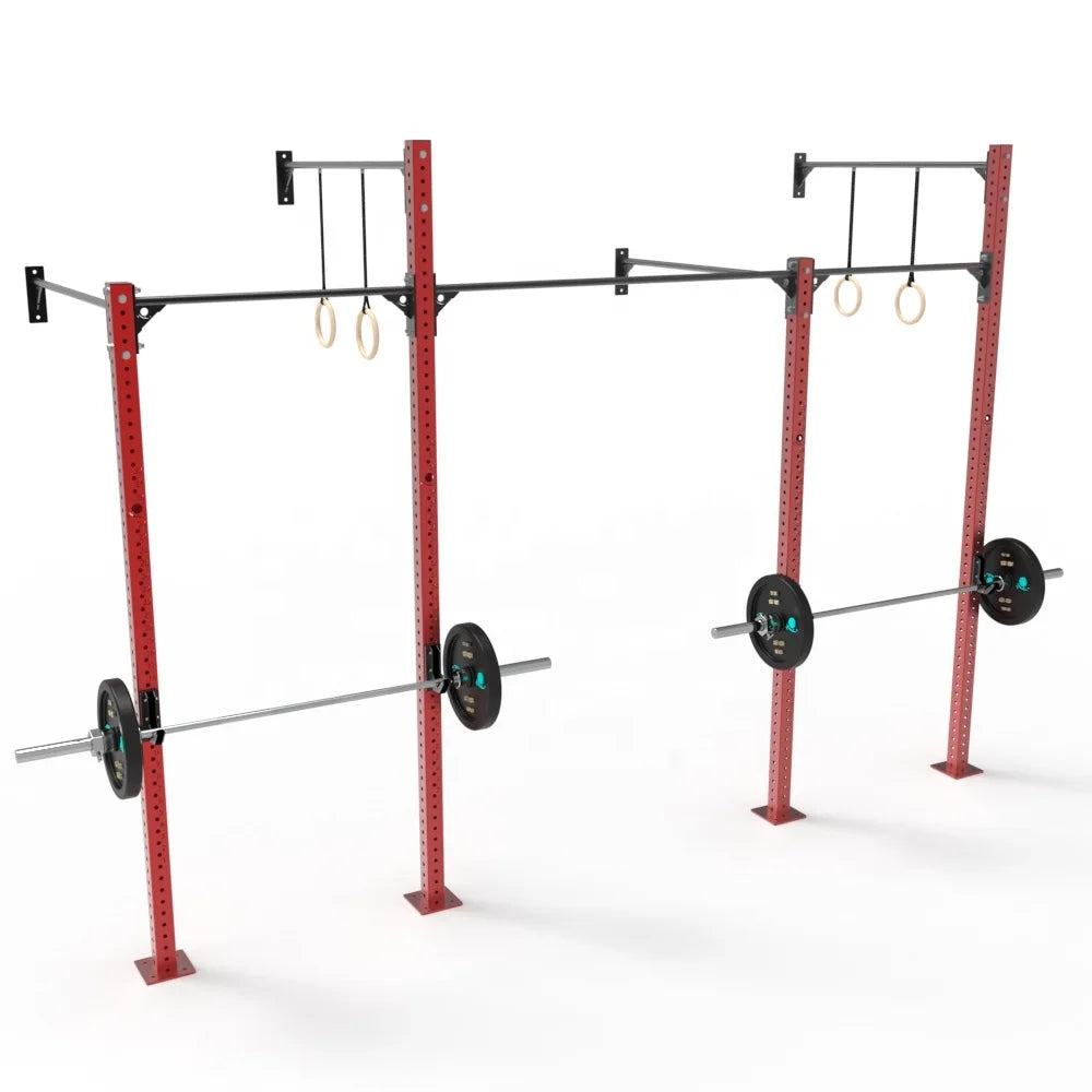 Trainer Power Rack Multi-Functional Gym Wall Mount Half Cage Rack Heavy Duty Cross Fit Rig Bodybuilding Commercial Use Carbon
