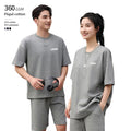 360 Grams Heavyweight Cotton Anti-Shrink Elasticity Men's Oversized Tshirt Custom logo
