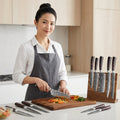 Hot Sell Damascus Texture Japanese Style Damascus Knife Set Kitchen Knives Set