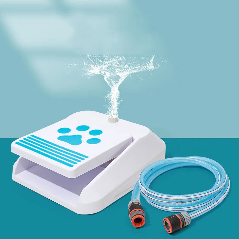 Outdoor Dog Pet Water Sprinkler Foot Peddal Drink Toy Easy Paw Activated Drinking Dispenser Dog Water Fountain Sprinkling Toy