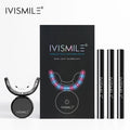 Private Label Dental Bleaching Electric Wireless Red Blue Led Light Teeth Whitening Kits with Gel