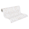 Made in Germany - Wallpaper rolls Floral Light Grey White - Non Woven Vinyl - Modern Wallpaper Knots for Walls - 1005 x 053 m