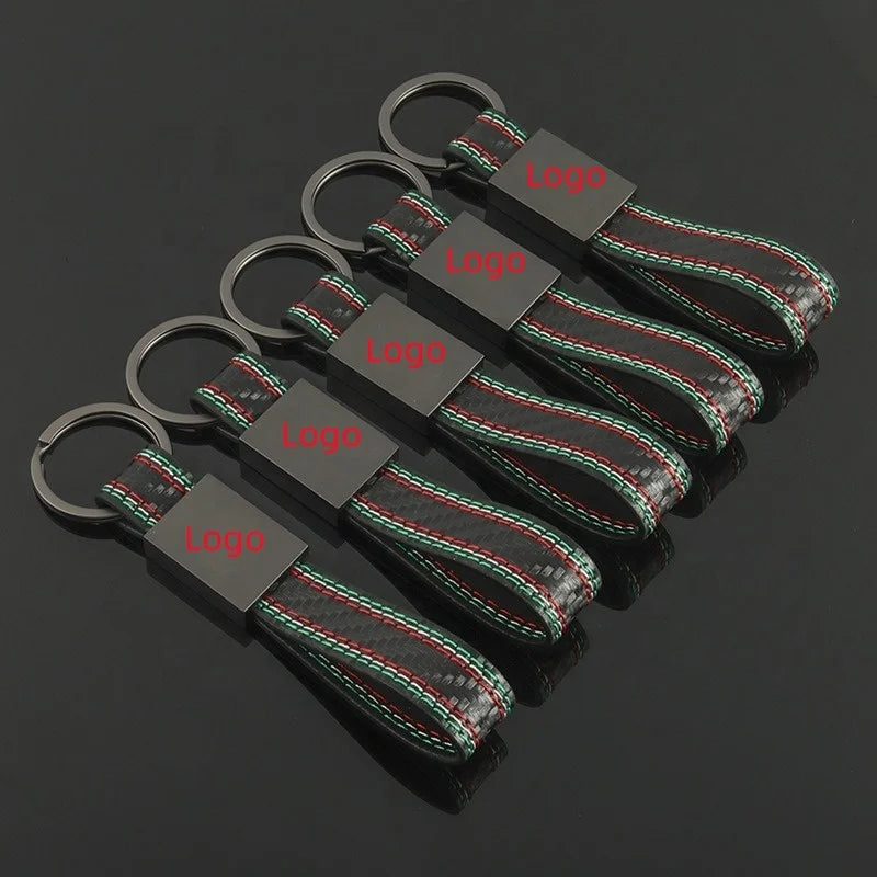 Wholesale Soft Leather Key Holder Anti-Scratch Car Key Ring with Metal Hook Blank Key Chains Wholesale