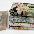 Green Blue Burgundy Breathable Yarn Dyed Floral Cotton/Polyester Tapestry Upholstery Fabric Velour Jacquard for Home Textiles