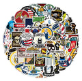 50Pcs Cool Electrician Warning Graffiit Decals Sticker for Children Boy Waterproof Die Cut Decorative Logo Stickers