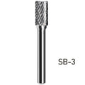 SB-3 Carbide Rotary File 1/4 Inch 6.35mm Shank Double Cut Cutting Burrs for Drill Metal Wood Factory Wholesale Tools