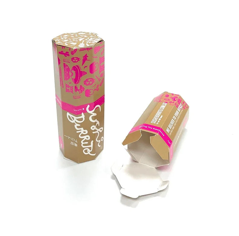 Food Safty Grade Hexagon Sushi Burritos Packaging Fast Food Disposable Paper Box