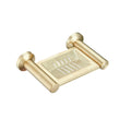 Modern Hotel Bathroom Wall Mounted Stainless Steel Brass Surface Customized Color Waterproof Soap Dish Holder with Glass Dish
