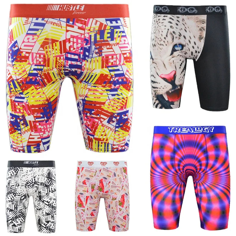 Oem Brand Boxer Shorts Custom Eth New IKA Elastic Full Print Mens Underwear Boxers for Men