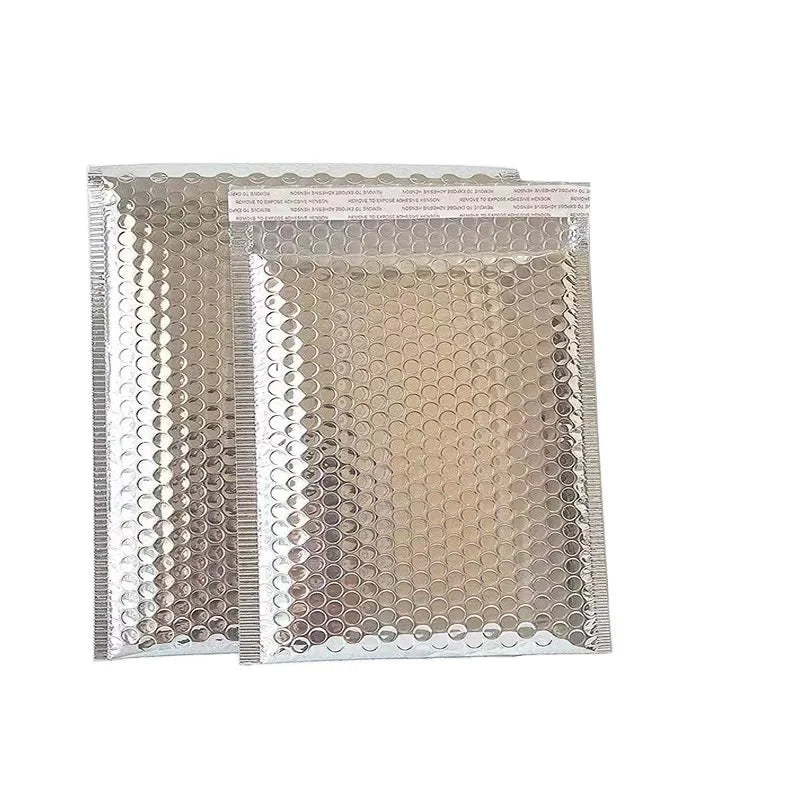 Eco Friendly Plastic Bubble Mailer in Stock Thermal Insulated Bubble Mailers Custom Aluminum Coated Bubble Bag