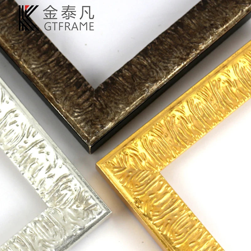 GTFRAME Classic Art Painting Ornate Gold Solid Pine Wood European Handmade Eco-Friendly Customizable Length Photo/Painting Frame