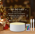 16 Color Remote LED Whiteboard Black Base Modern 3D Acrylic Creative LED Night Light Smart Home Smart Home Lights Note Board