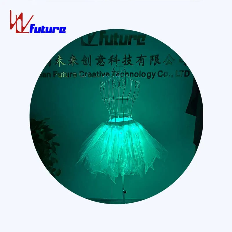 Customizable Programmable Full-Color Luminous Skirt Performance Wear for Ballroom Dancing