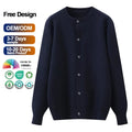 Wholesale American Men Casual Loosethin Knit Coat Korean Version Crewneck Sweater Cardigan