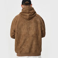 100% Cotton Men Custom Logo Sweatshirt Unisex Letter Printing 3D Embossed Hoodie