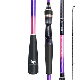 Alpha FA PURE LURE FAST Action High Carbon Fiber Competition Surf Fishing Rod Fuji Guides Hard Power 215/220cm Composite Handle