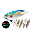 New UV Luminous Jigging Lure 30g 40g 60g 80g 100g 120g Metal Slow Pitch Jigs Fast Sinking Metal Fishing Lures