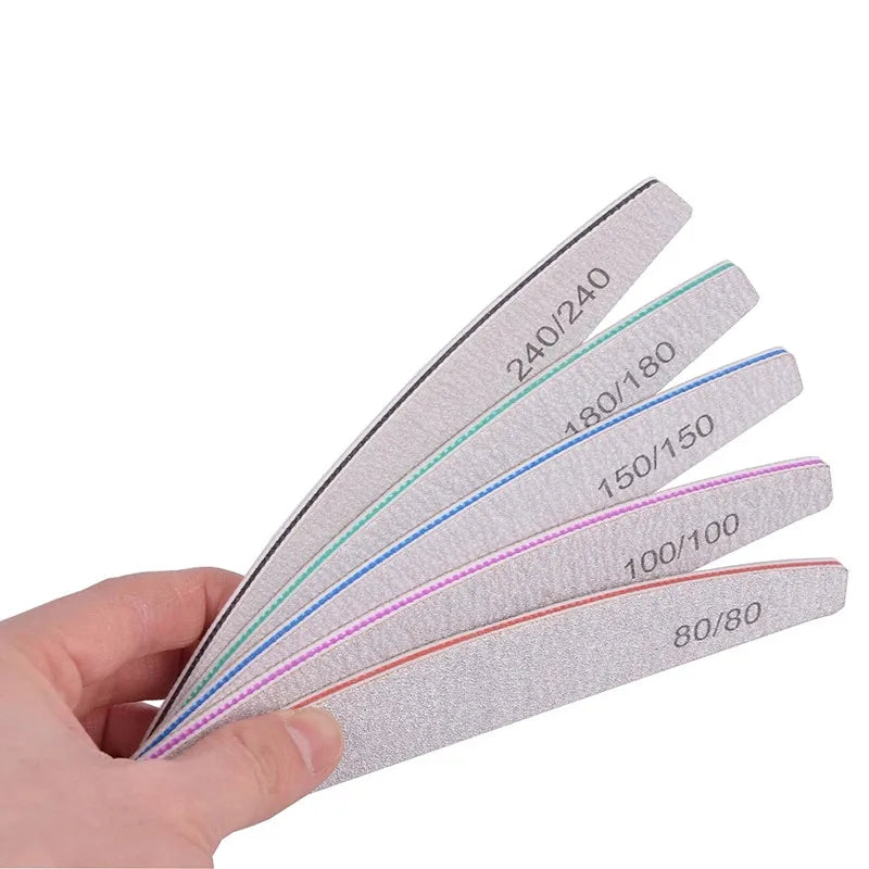 Premium 18cm Length Sunshie Emery Board Durable Printed Nail File for Manicure Pedicure Art with Custom Logo EVA Material