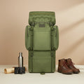 110L Unisex National Style Large Mountaineering Backpack U-shaped Back Cover Waterproof Tactical Outdoor Travel Hiking Backpack