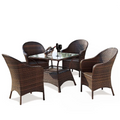 Outdoor Tables and Chairs Rattan Chair Coffee Table Balcony Leisure Furniture Carton Modern Provide Garden Set Custom Size