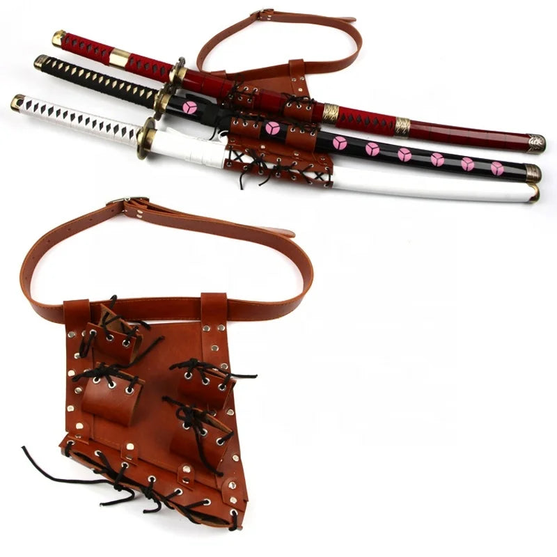 Sword Bag Sword Carry Case Waistband Strap for Roronoa Zoro Cosplay Ninja Cosplay Anime Costume Holster Props