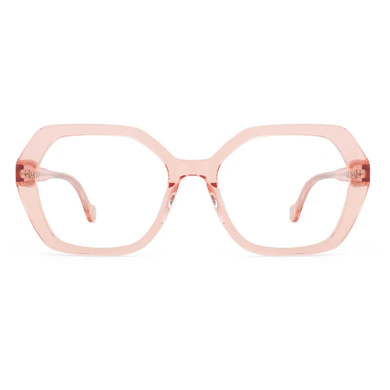 Square Vintage Fashionable Classic Eyeglasses Eco Friendly Optical Acetate Eyewear