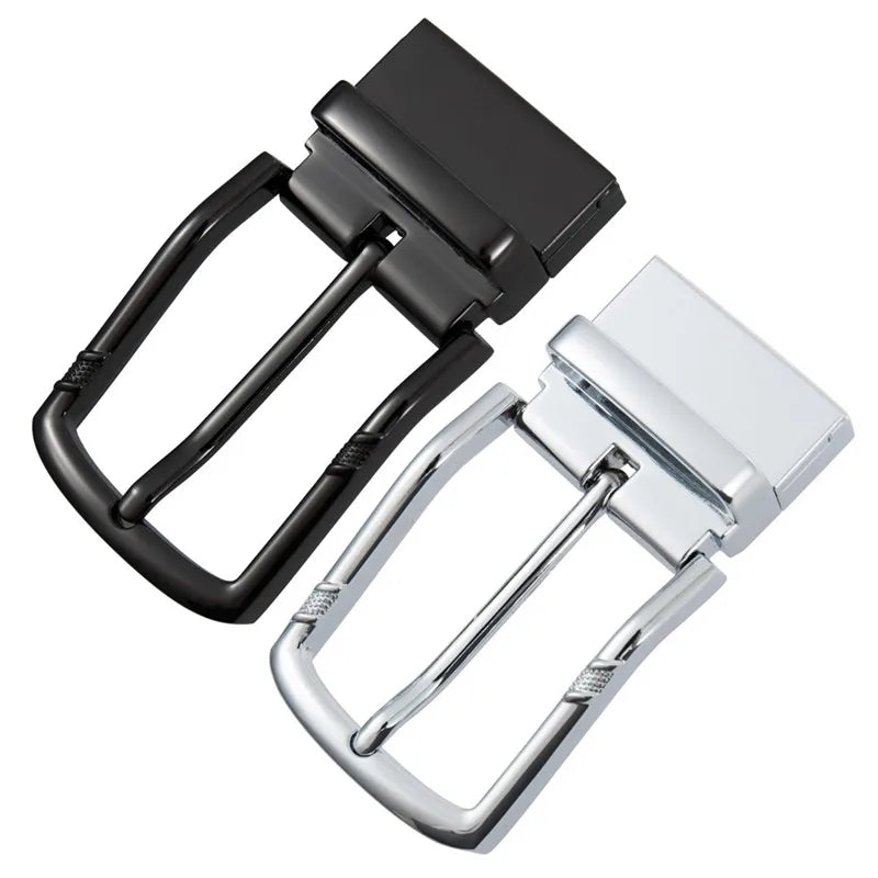 New Reversible Pin Buckle for Belt With Holes Alloy Buckles 35MM LQbelt Factory Custom Logo Wholesale Stock