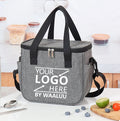 Custom Logo Factory Wholesale Custom Logo Insulated Tote Bag Large Thermal Insulation Aluminum Picnic Cooler Bag  Lunch Box