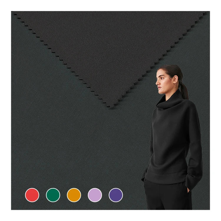 Thick Polyester Modal Spandex Air Layer Scuba Knit Fabric Dress Material China Manufacturer Stone Wash Curpo Scuba Fabric/