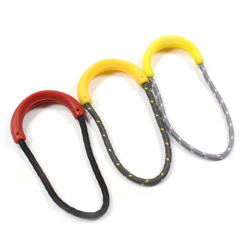 Factory Custom Color Elastic Cord Zipper Pull Fashion Design Resin Elastic String Zipper Puller for Sportswear Backpack Uniform
