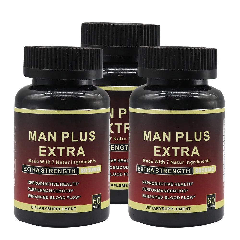 Man Power Capsules Enhancement Maca MAN PLUS Strong Energy boost Maca Capsules for Increase Size Maca Ginseng Capsules