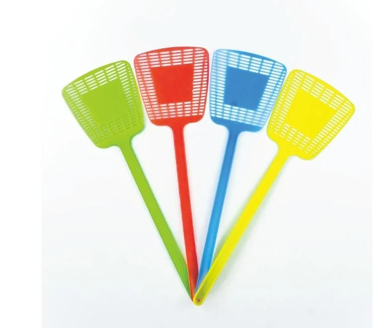 Promotion Custom Hot Sale Made logo Plastic Mesh Surface Fly Swatter Advertising Promotion Mosquito Swatter