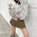 F230515 Customized New Fashion Manufacturer Long Sleeves Sportswear Zip up Drawstring Pockets Fleece Hoodies Jacket for Women