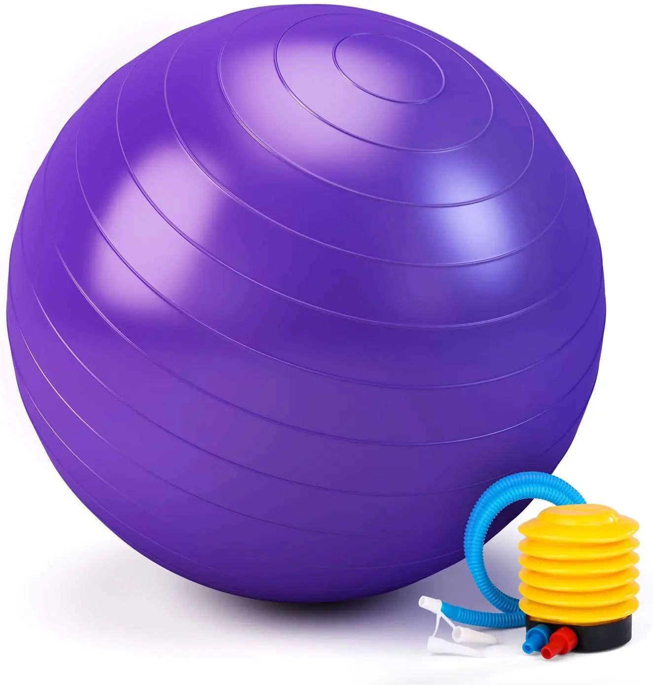 Eco Friendly PVC Material Yoga Ball Big Core Pilates Home Exercise 45cm 55cm 65 cm Yoga Ball