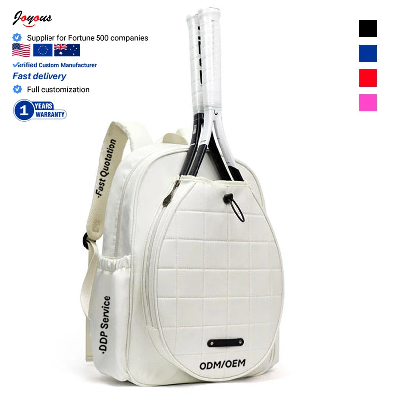 New Design Custom Nylon Fashion Waterproof Lightweight Padel Racquet Pickleball Bag Racket Tennis Backpack for Women